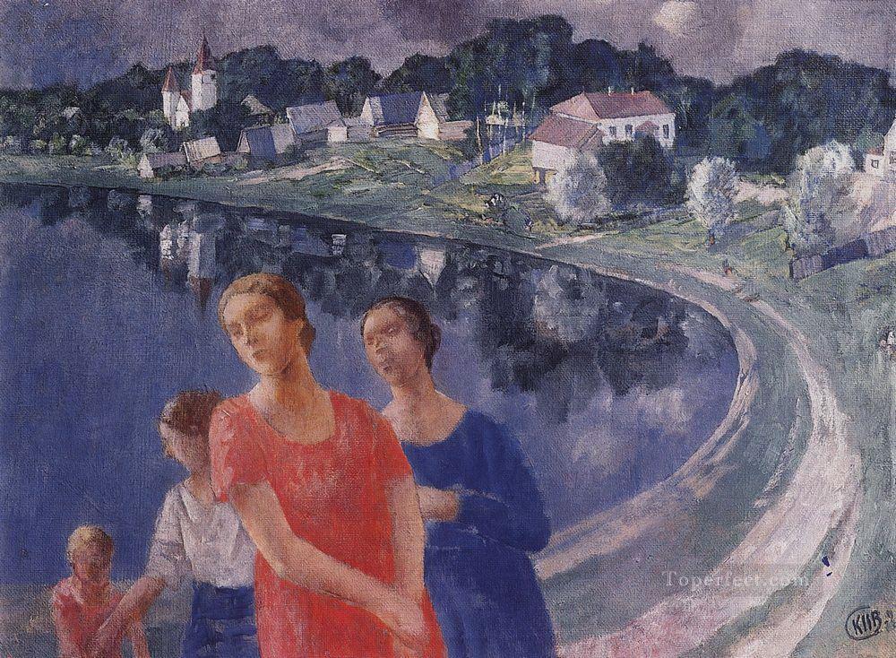 in shuvalovo 1926 Kuzma Petrov Vodkin Oil Paintings